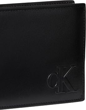 Calvin Klein BOLD CK Trifold Erkek Cüzdan Black OS