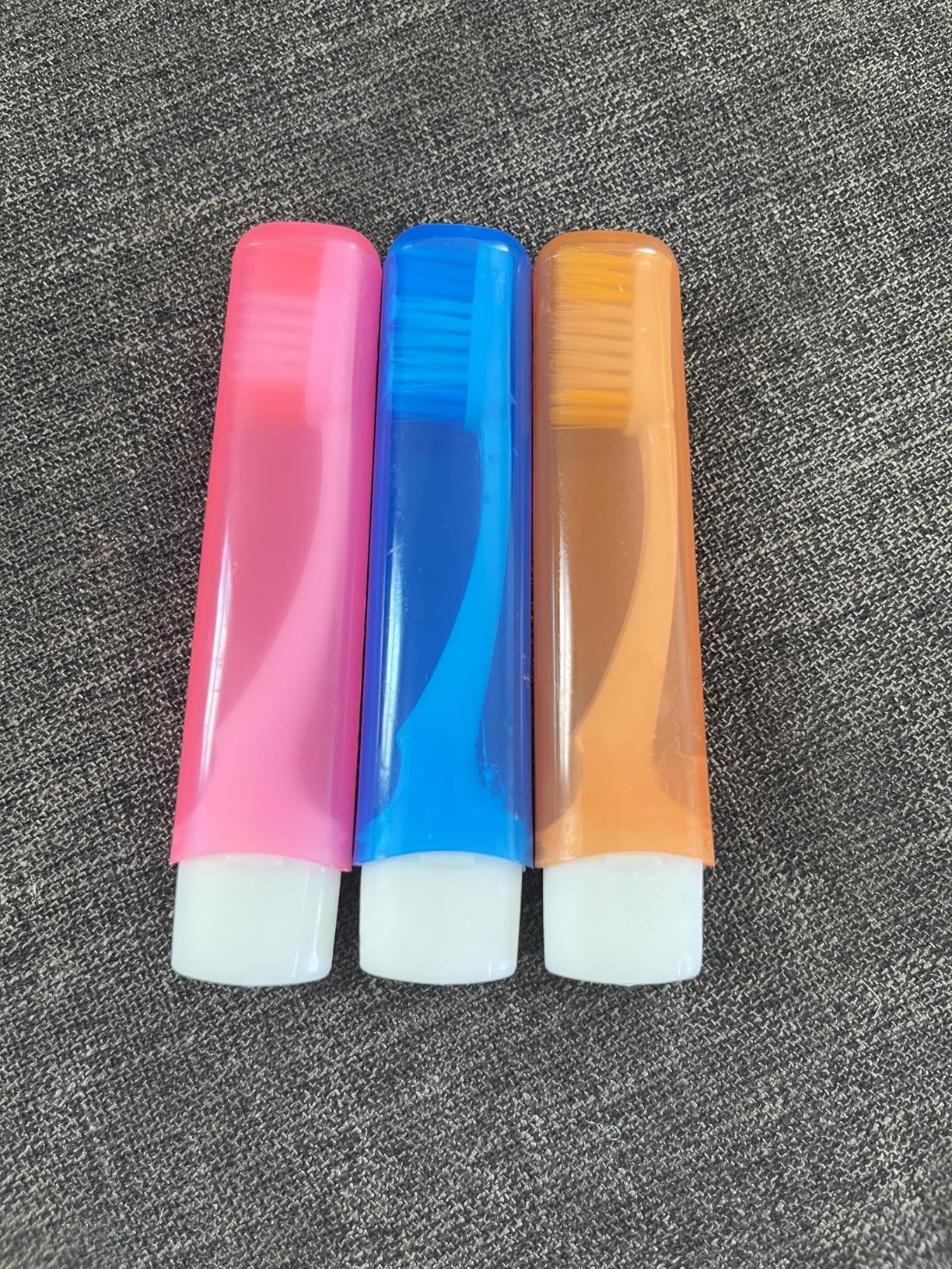 ysuwekslu Travel Toothbrush, 3PCS Travel Toothbrush Set, Mini Toothbrush Soft Portable Toothbrushes Travels with Tooth Brush Cover Small Folding Toothbrushes Individually Wrapped for Camping Home