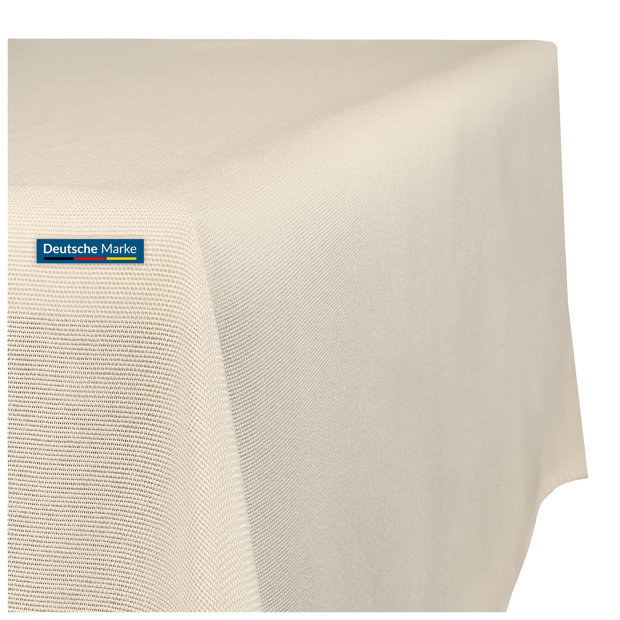 TEXMAXX Tischdecke abwaschbar eckig - Maßgefertigte Tischdecke Leinenoptik mit Lotuseffekt - Gartentischdecke wasserabweisend mit Fleckschutz