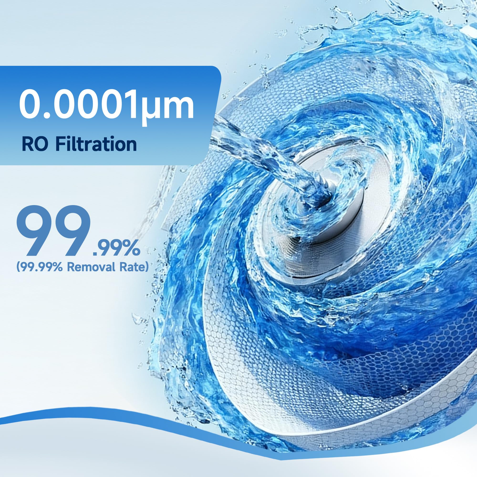 AQUALTRA USF-4RF-100 Sistema de Ósmosis Inversa domestica para Bajo Fregadero, 100GPD - Con Grifo, Relación Agua Purificada/Residual 3:1, Diseño Depósito, Instalación Express - 3