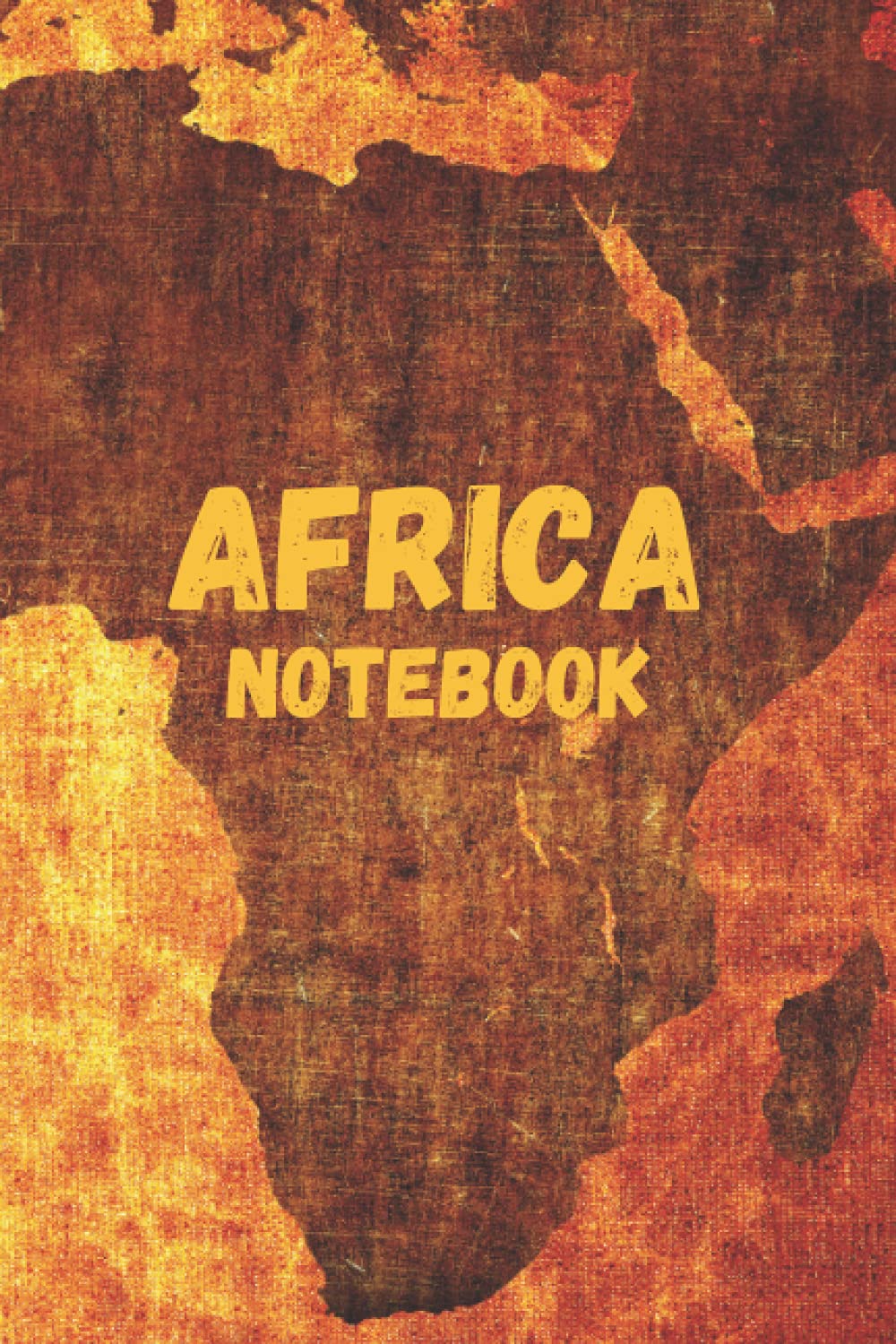 Africa Notebook: Africa Map Themed Lined Notebook Journal for Notetaking and Journaling
