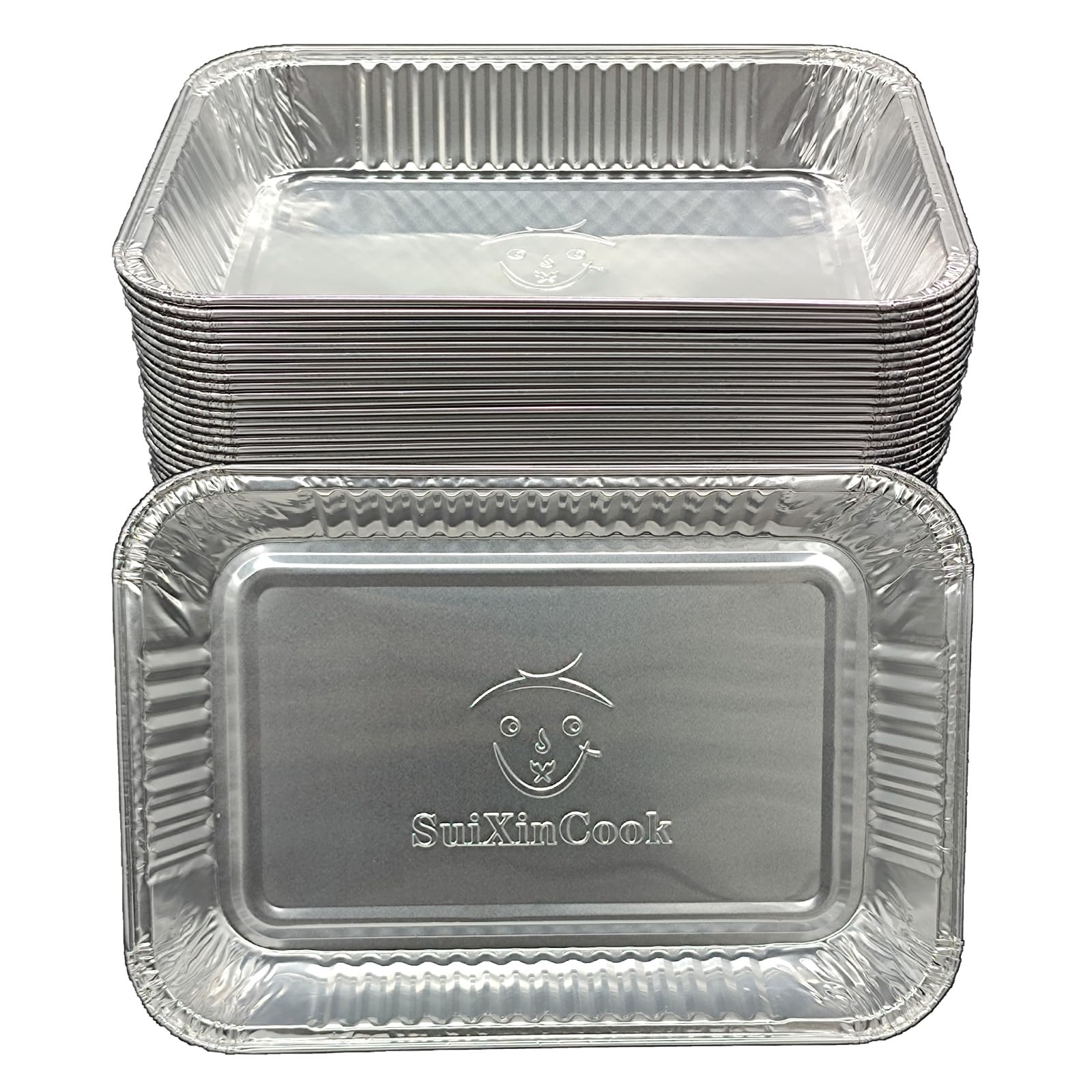 Aluminum 6415 Drip Pans 30 Pack Compatible for Weber grills drip pans, Genesis Series, Q Series, Spirit Series & Traveler Grill,Grease Trays, 8.5" x 6"drip pan liners