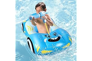 Blue Inflatable Speed Boat Float for Kids