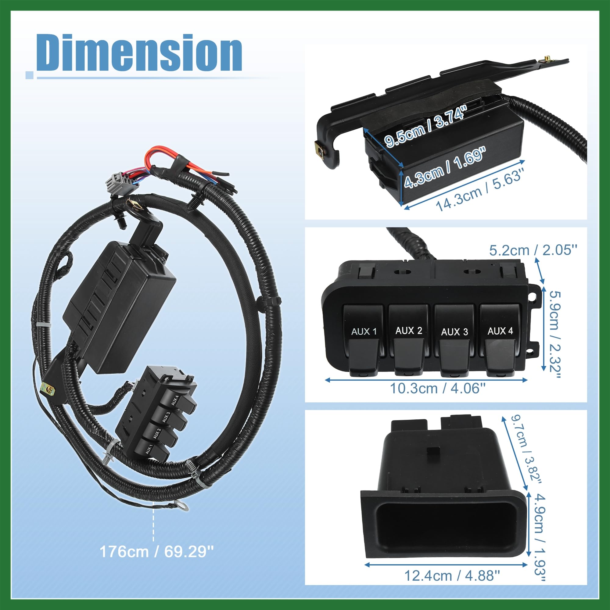 Amazon.com: Motoforti in-Dash Auxiliary Upfitter Switch Panel Kit