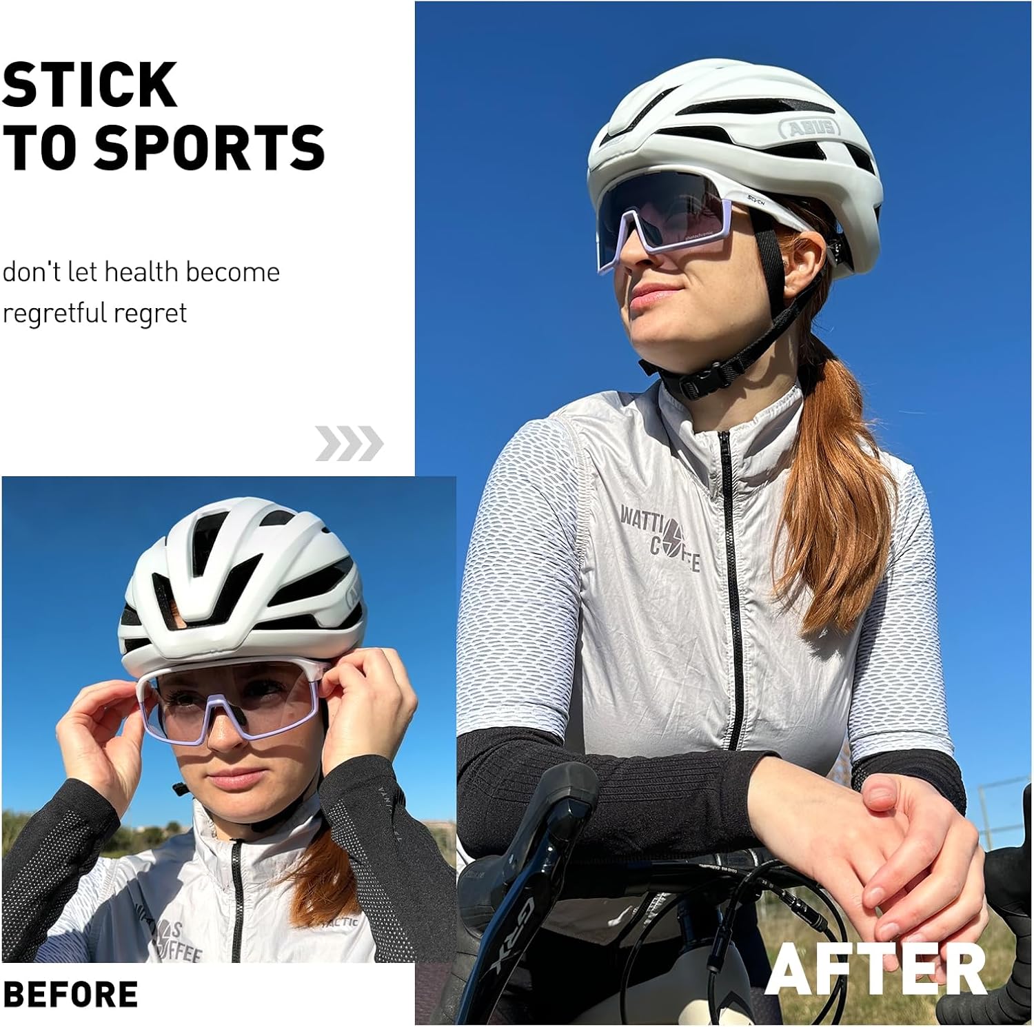 SCVCN Photochromic Cycling Glasses Sport Sunglasses Clear MTB BMX Men Women Running Driving S145 - Image 2