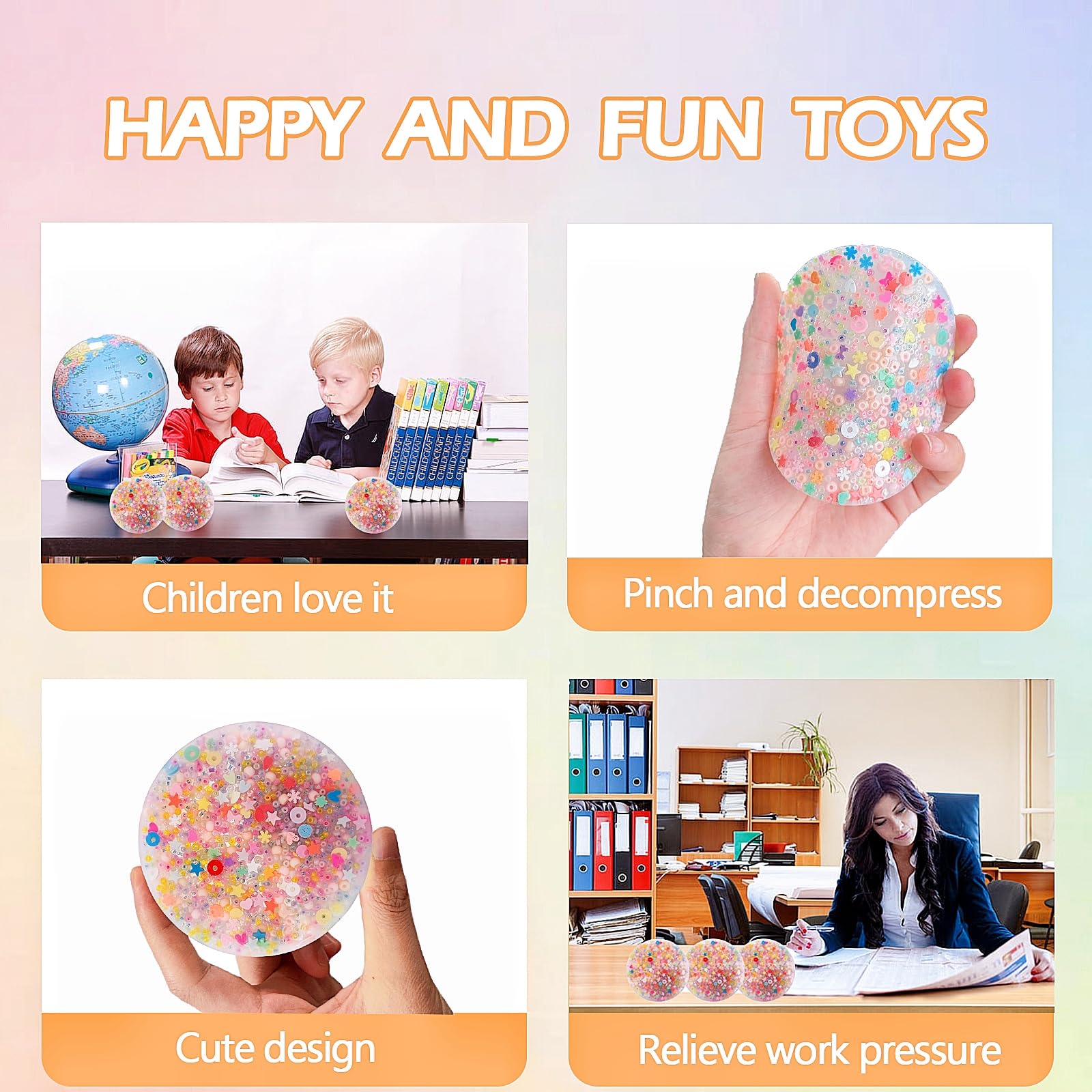 6 Stück Sensory Stones & Fidget Toys Set – Anti-Stress-Spielzeug Für Kinder & Erwachsene, Verschiedene Texturen