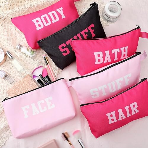 Miniatura 4 de 8 bolsas de maquillaje de lona, bolsas de cosméticos, bolsa de maquillaje preparatoria, bolsa de maquillaje, bolsas de maquillaje, bolsas de aseo