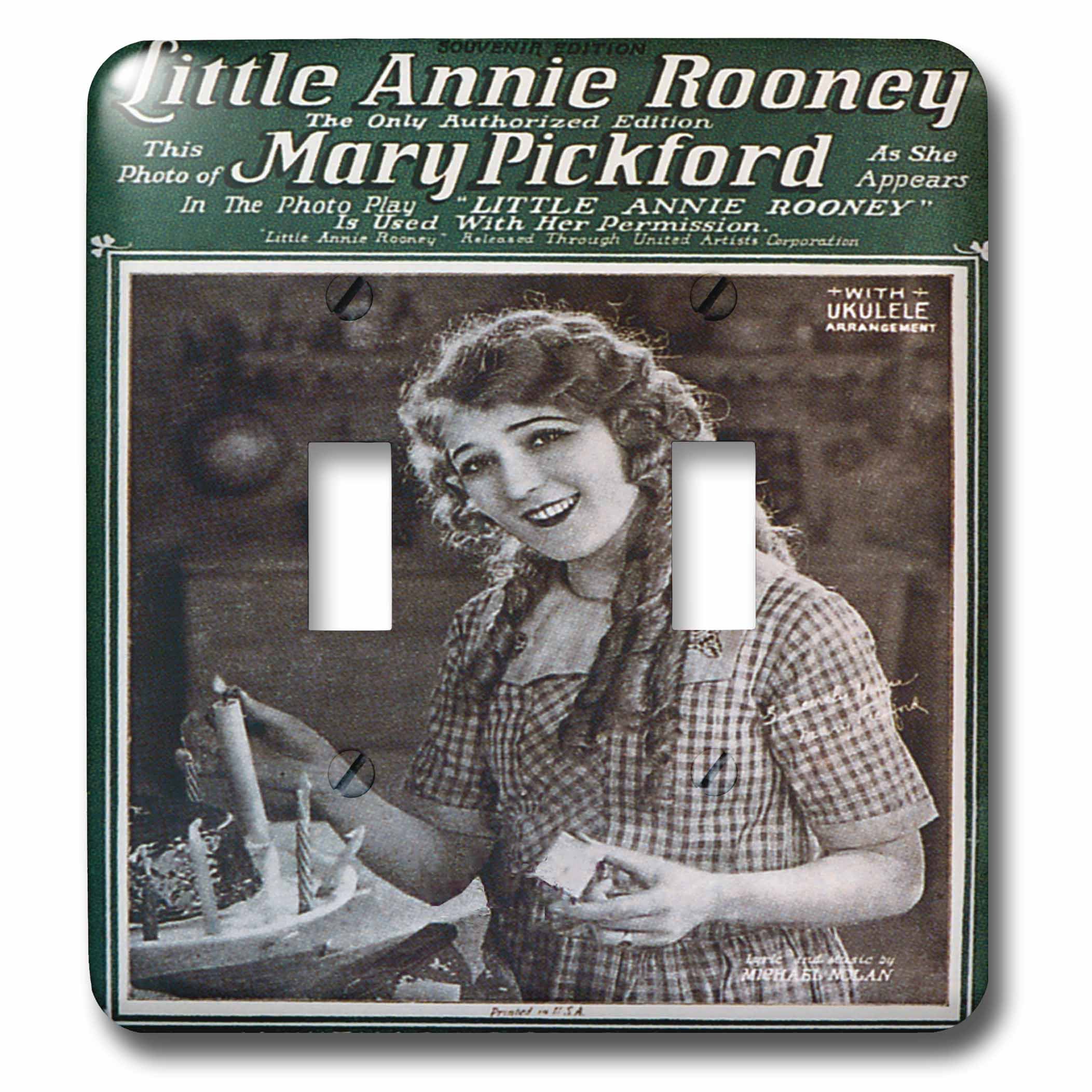 Interrupteur double à bascule Mary Pickford pour salon rétro chic