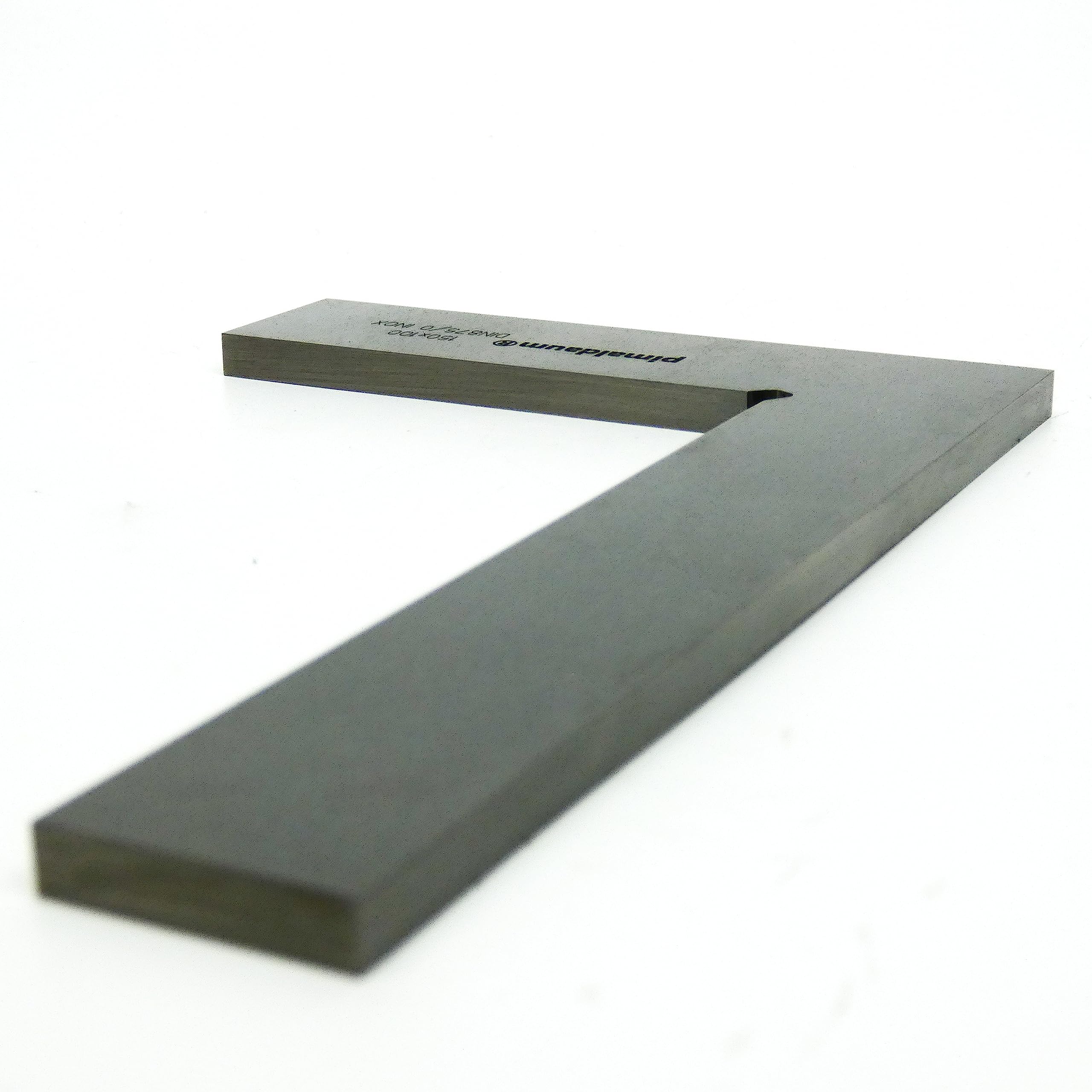 Anschlagwinkel, 90°-Flachwinkel mit Schenkel nach DIN 875/0, Edelstahl, für Prüf-, Richt- und Anreißarbeiten im Maschinenbau, in der Schlosserei, Schreinerei etc. (Metall, 150x100 mm)