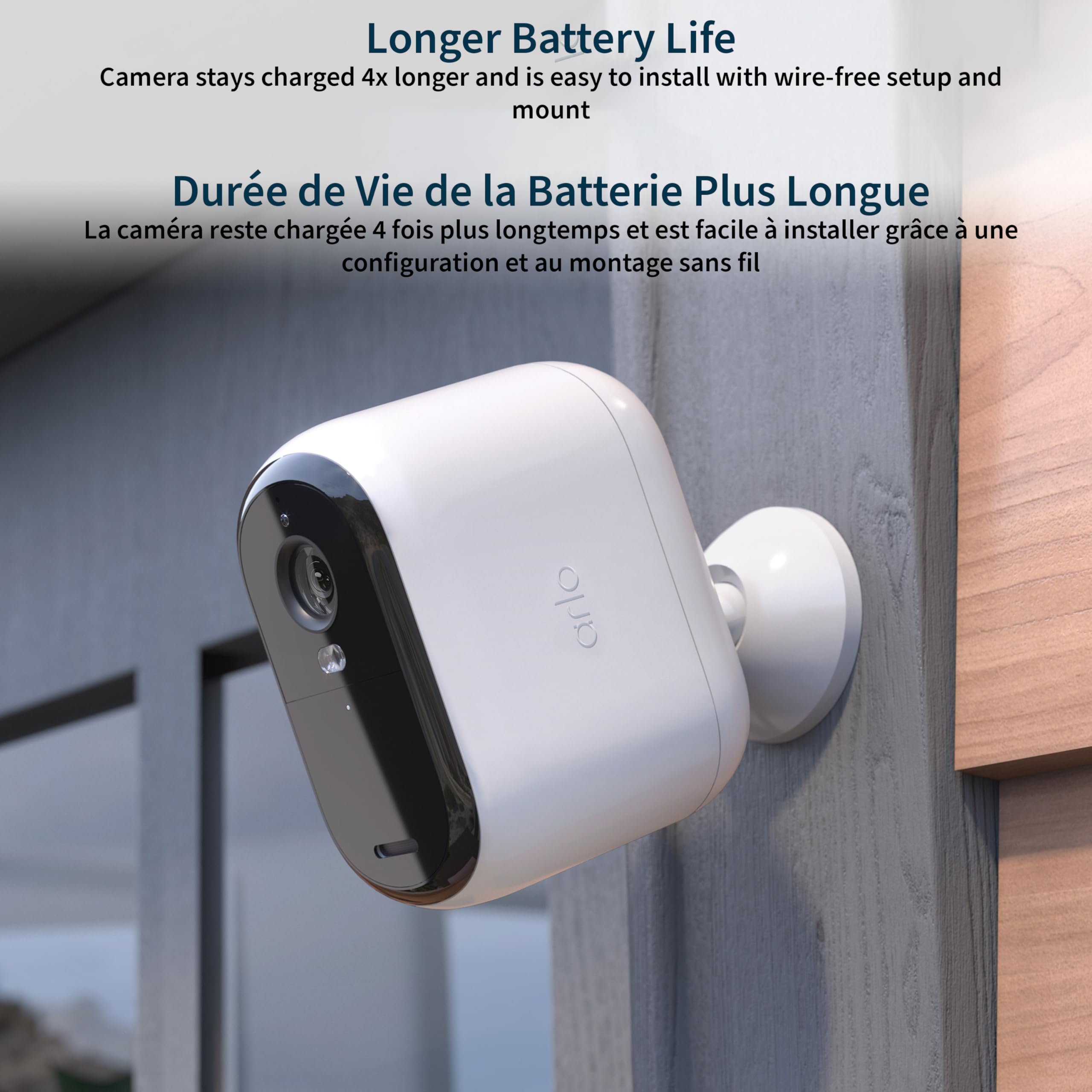 Arlo VMC3050 2a Generazione &ndash; Telecamera Sicurezza Wireless 2K Per Esterni &ndash; Bianca