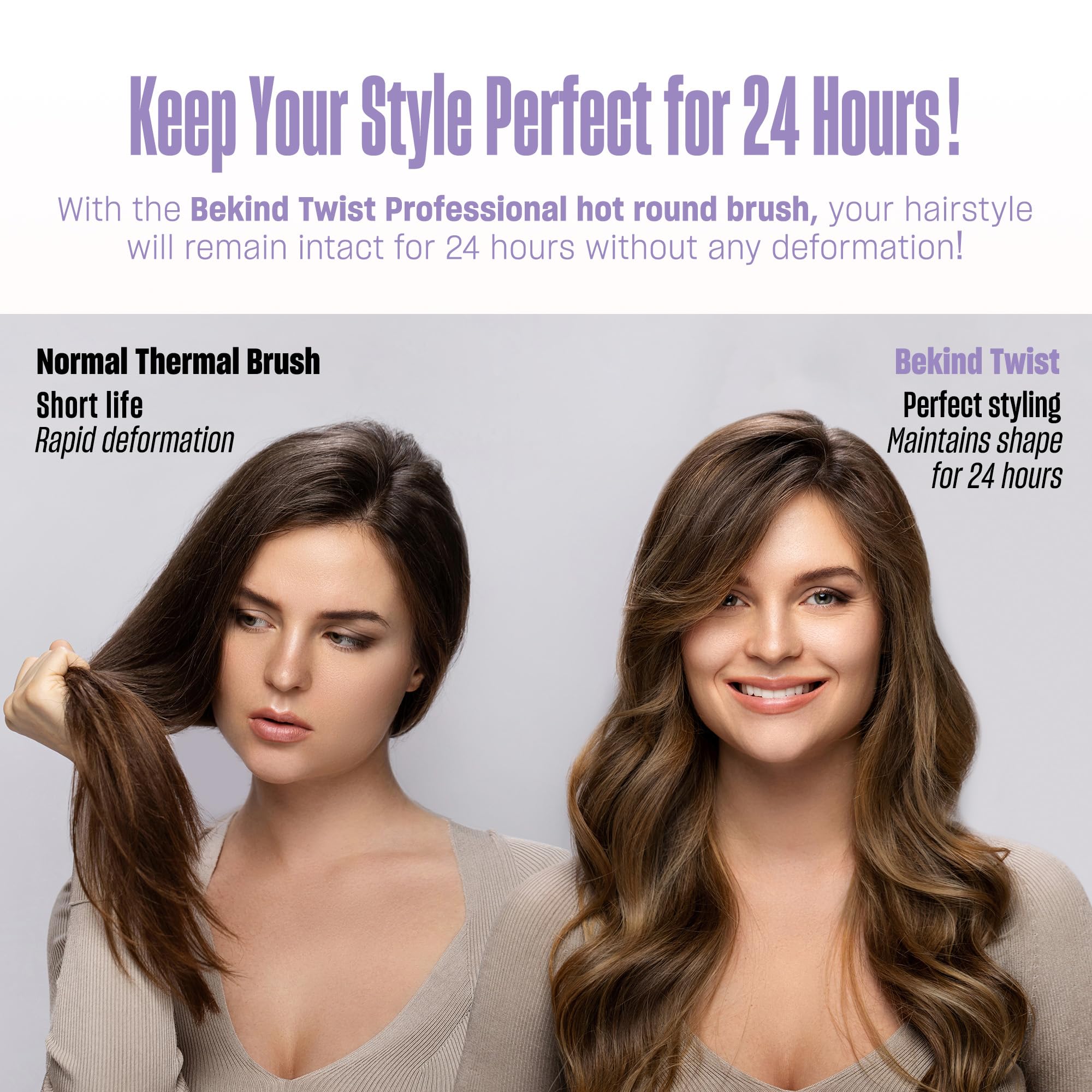 BeKind Twist Pro 1.5-Inch Ionic Heated Thermal Brush