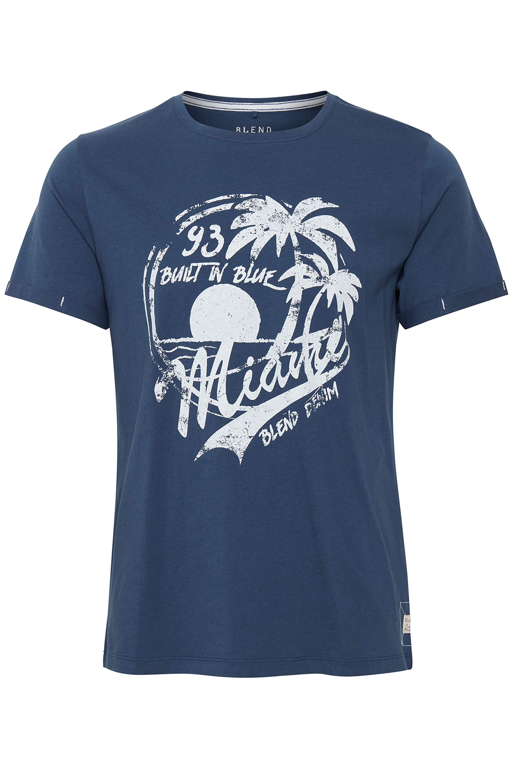 Blend BHPerry Herren T-Shirt Kurzarm Shirt mit Print und Rundhalsausschnitt