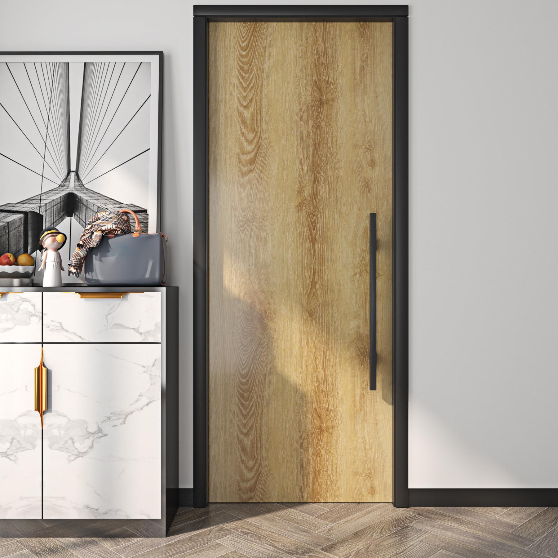 Livelynine Papel Pintado Autoadhesivo Madera Roble Vinilo Encimera Cocina Madera 90 Ancho Papel Adhesivo para Muebles de Cocina Baño Armarios Escritorio Estanteria Vinilos para Muebles 90CMx500CM