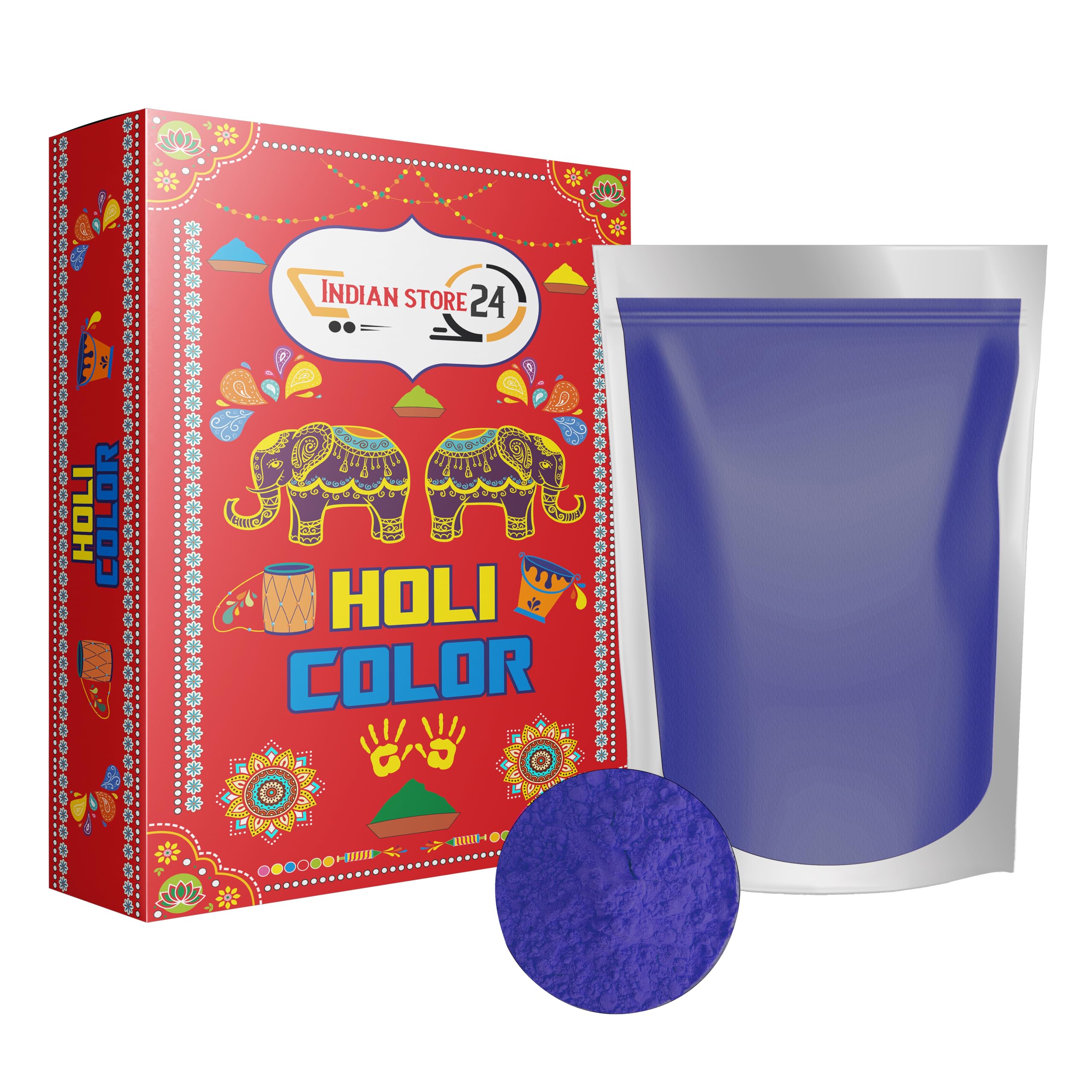 Poudre Holi Rose 700 G - Soluble Dans L'Eau, Naturelle - Pour Fêtes, Photos, Événements - Couleurs Arc-en-Ciel
