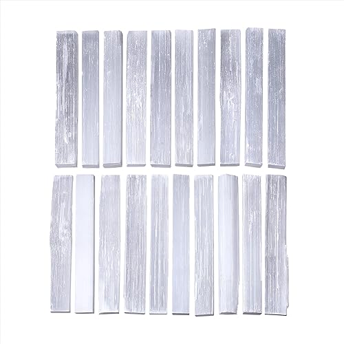 MAIBAOTA 4" Selenite Crystal Wand Selenite Sticks Crystals Bulk Selenite