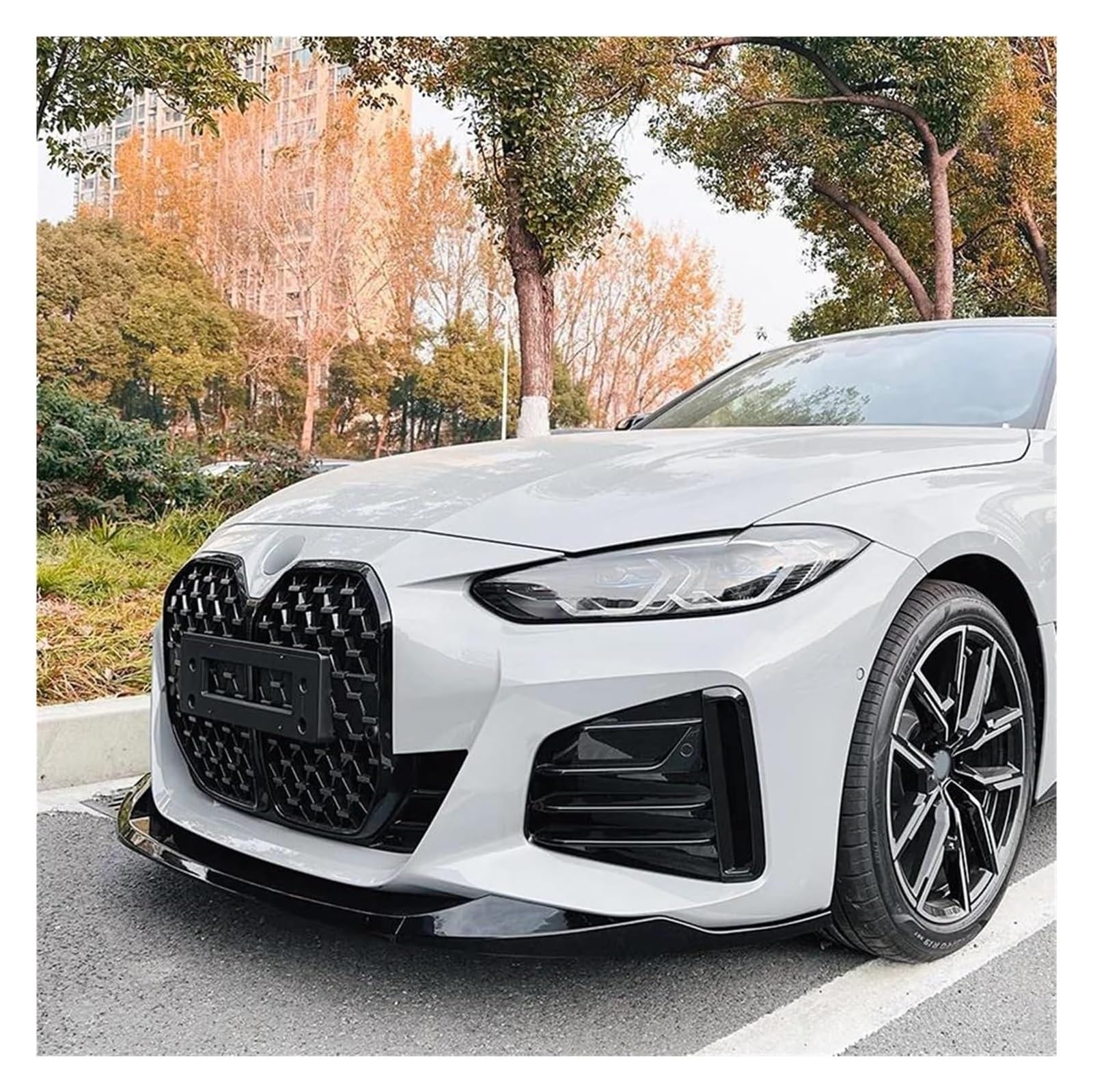Labbro Anteriore Per BMW Serie 4 G24 G26 420i 430i I4 M50 Sport Gran Coupé 4 Porte G22 G23 M440i 2020-2024 Spoiler Paraurti Anteriore Splitter Lip Diffusore
