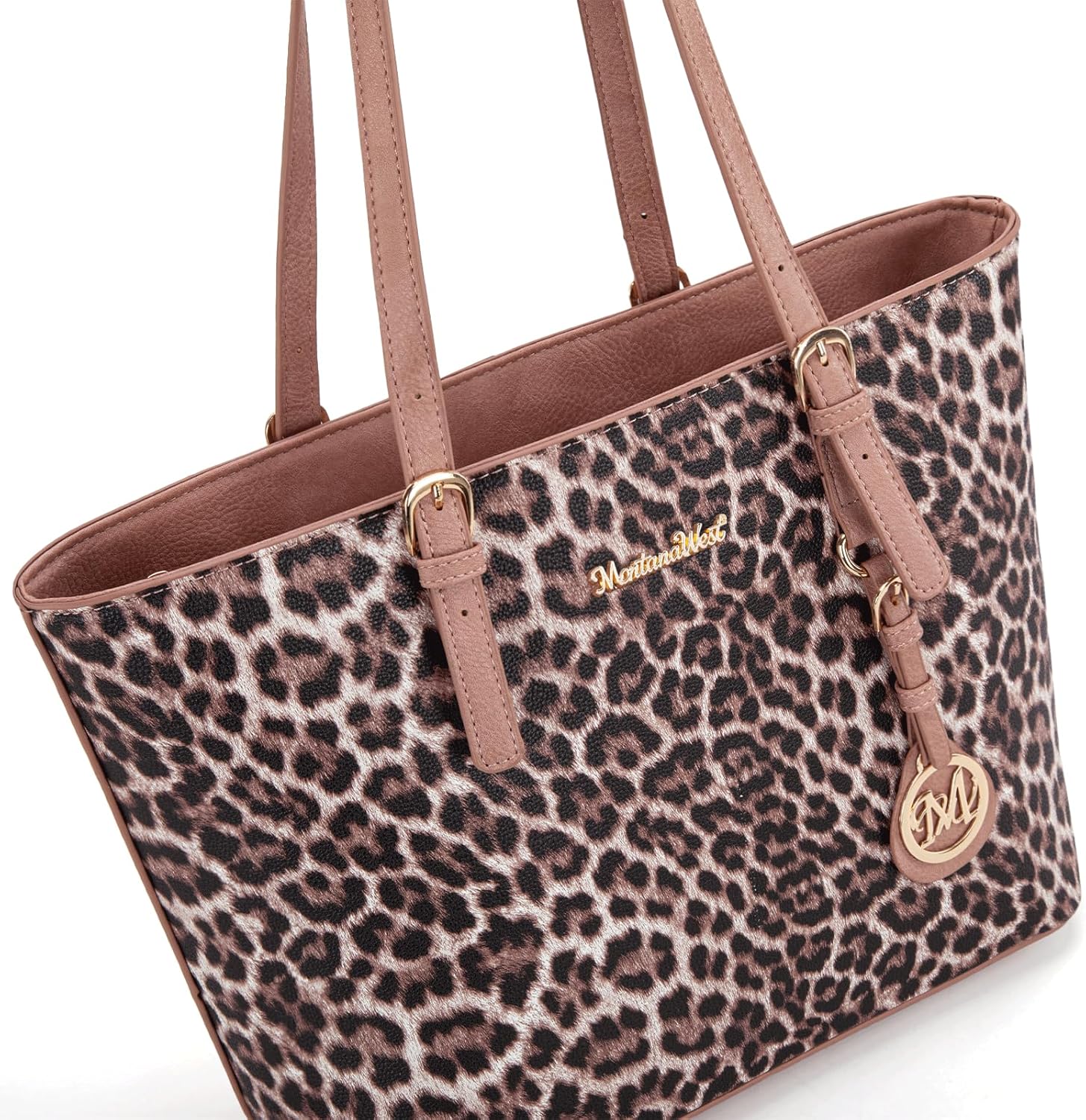 Montana West Purses for Women Tote Bag 3Pcs Set Leopard Print Satchel Handbags - Image 3