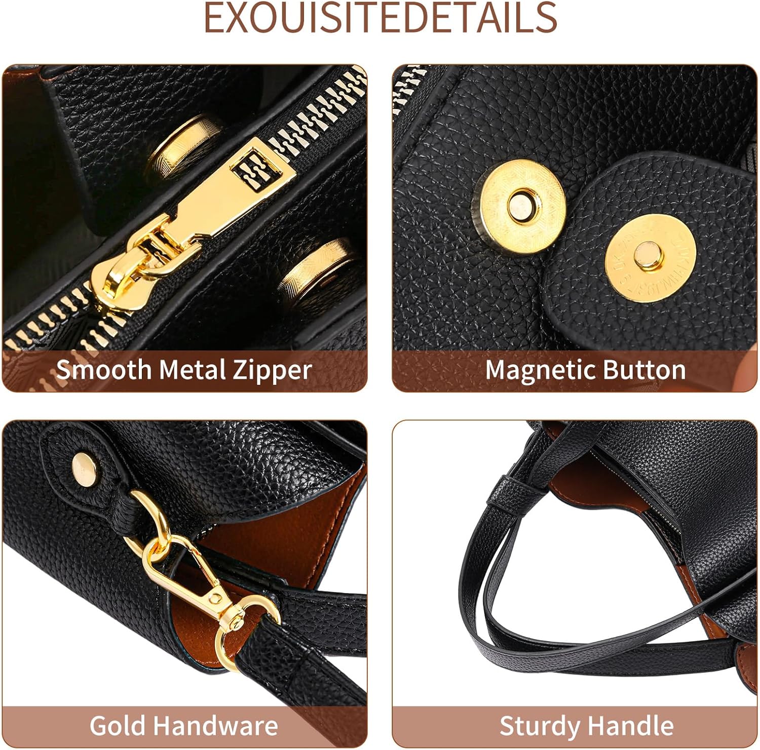 FALAN MULE Tote Bags for Women Crossbody Purse and Handbags Ladies Top Handle Satchel Shoulder Bags - Image 5