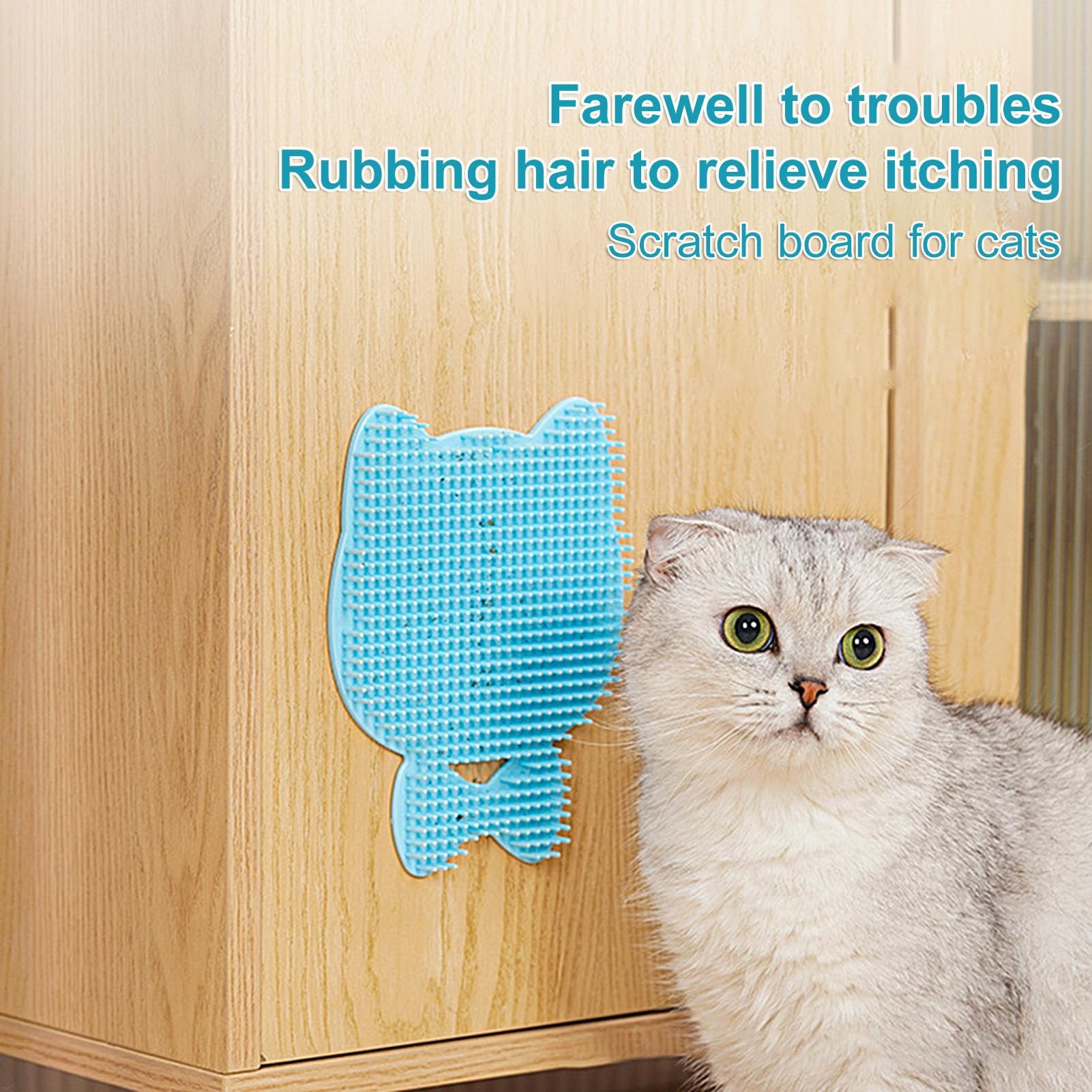 Katzeneckenbürste | Katzen-Wandkratzer, Wandecken-Kratzkamm | Wall Corner Groomers Weiche Fellpflegebürste, Katzenmassagekämme für Katzen mit kurzem, langem