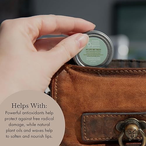 Miniatura 2 de emerginC Scientific Organics In Lips We Trust Tubo de bálsamo labial súper antioxidante, manteca de karité + aceite de coco, tratamiento de