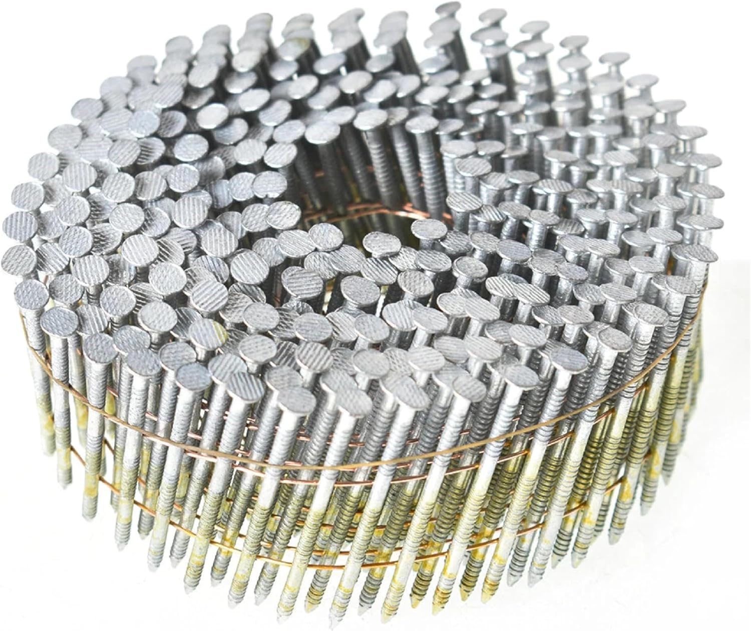 for 3600Pcs Siding Nails 2In × 0.092In 15 Degree Collated Coil Full Round Head