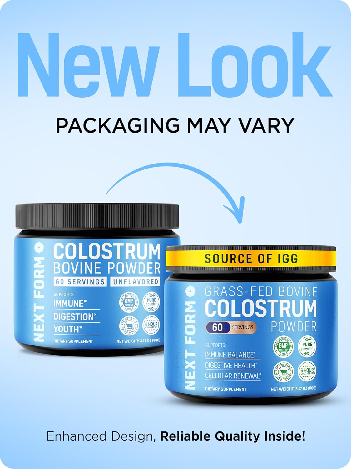 Bovine Colostrum Powder for Women &Men Source of IgG & IgA Grass-Fed, Pure Bovine Colostrum for Gut Health, Immune Support, Muscle Recovery & Wellness, Unflavored - 3.17 Oz - 60 Servings (Made in USA) - Image 9