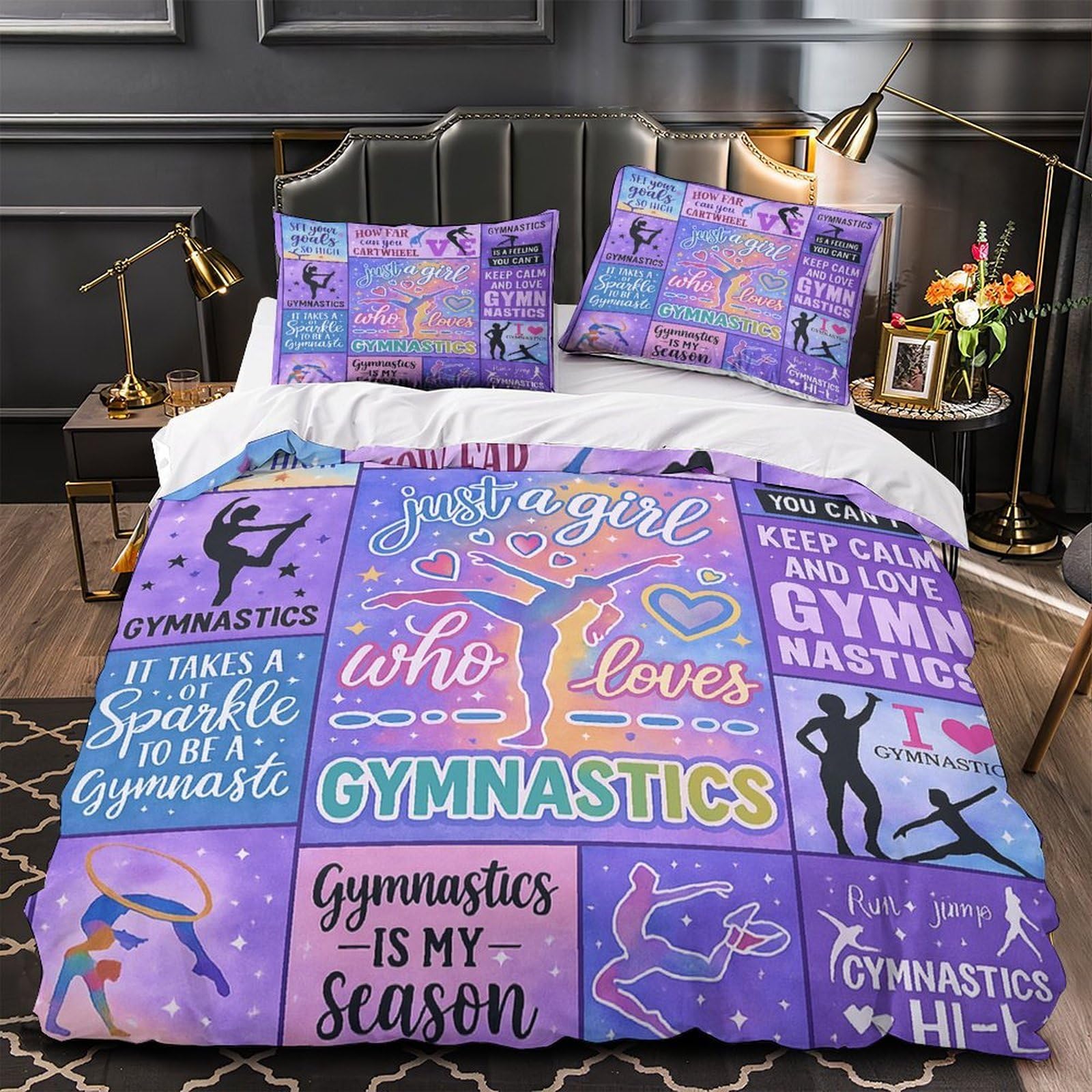 Housse de couette microfibre hypoallergénique contre les allergies nocturnes motif cobayes 3D
