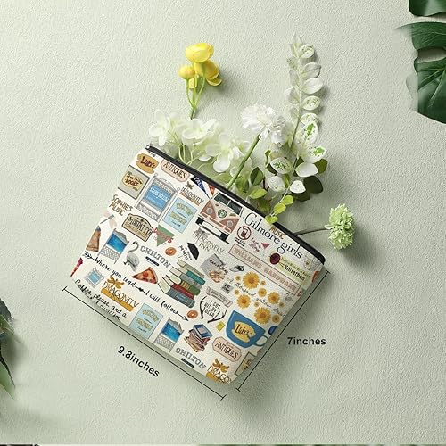 Miniatura 2 de Decohim Divertida bolsa de maquillaje inspirada en los fanáticos de Lukes, blanco604