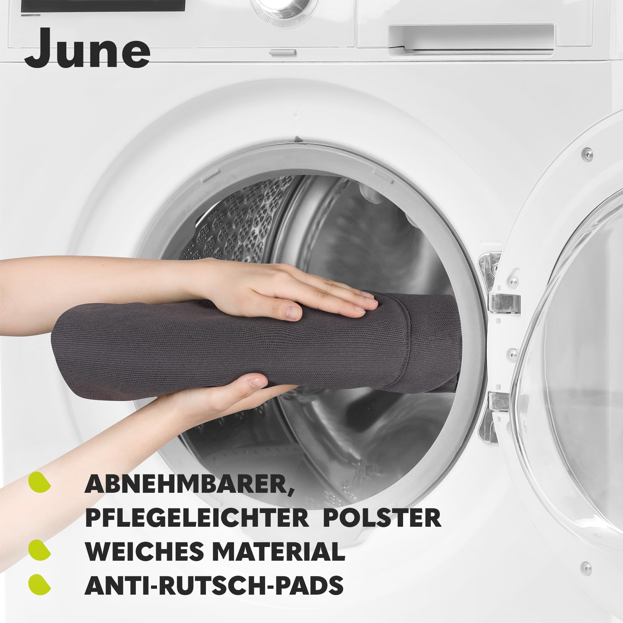 LIONELO June Babywippe, ab den ersten Lebenstagen bis zu 9kg | atmungsaktives Material, optimale Luftzirkulation, leicht, stabil, rutschfest, Sicherheitsgurte, zusammenklappbare Babywippe