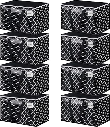 HomeHacks Bolsas de mudanza resistentes con bolsillos para etiquetas, bolsas de almacenamiento plegables para mudanzas, campamento y viajes, cajas