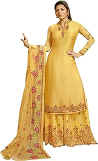 Ziya Indian/PakistaniSharara Style for Women Georgette Plaazo Salwar Kameez Ready to Wear Salwar Suit Pakistani LT 4201