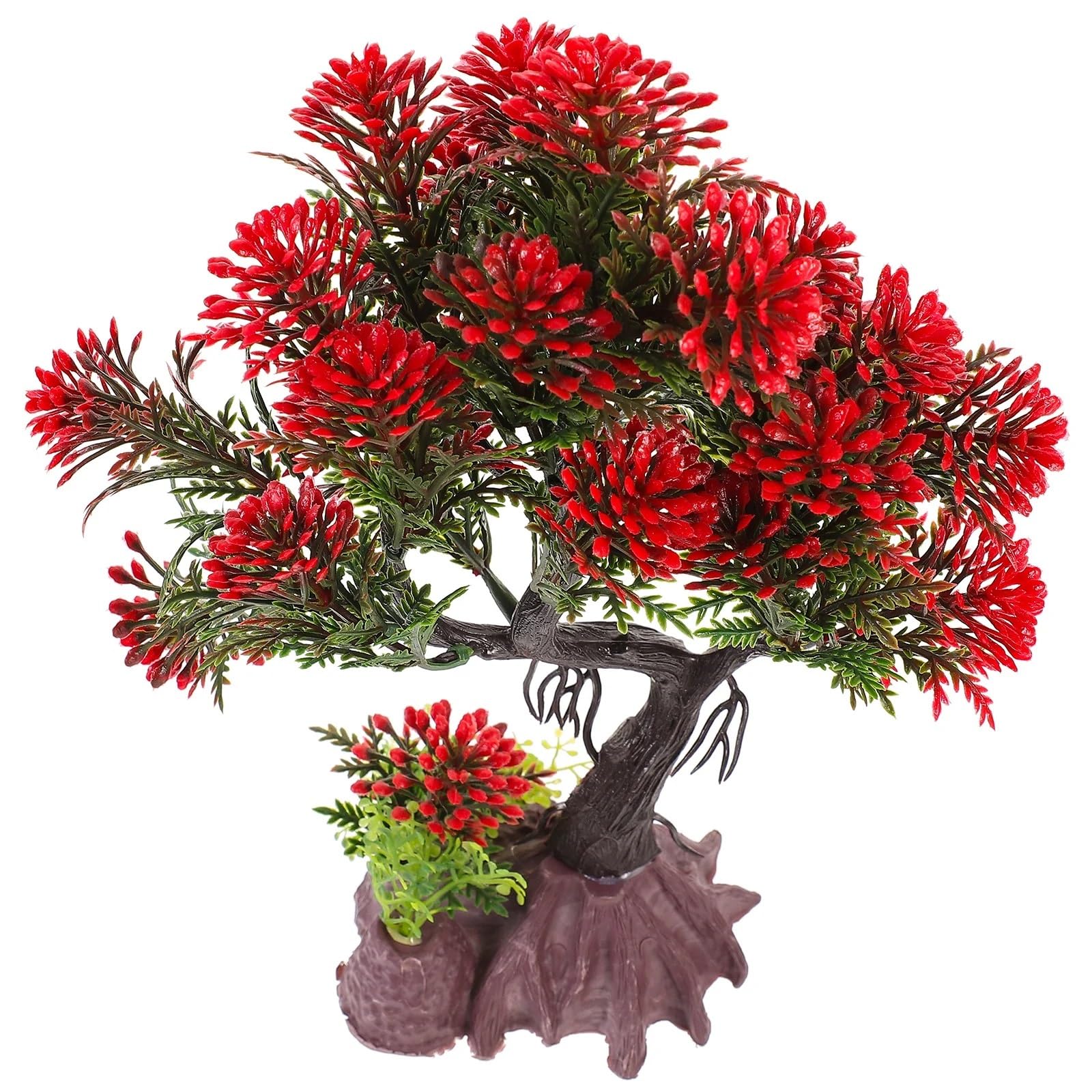LTYKNGH Aquarium Plants Fish Tank Decoration Artificial Simulation Tree Small Aquarium Ornament Lifelike Plant Landscape
