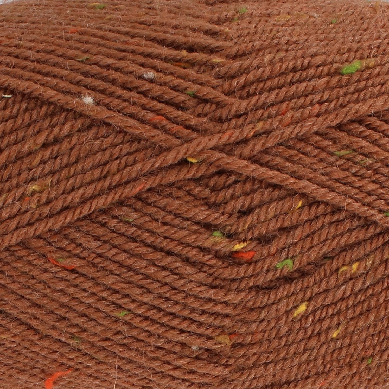 King Cole Fashion Aran Wool Blend Knitting Yarn 100g Ball - 70% Premium Acrylic 30% Wool - Aran Weight Yarn for Sweaters, Cardigans & Accessories (3630 Chestnut)