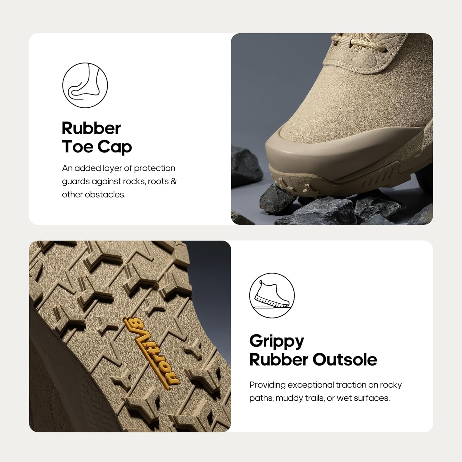 NORTIV 8 Men's Waterproof Military Tactical Work Boots Leather Motorcycle Combat Lightweight Non-Slip Hiking Boots for Men VaporGuard - Image 7