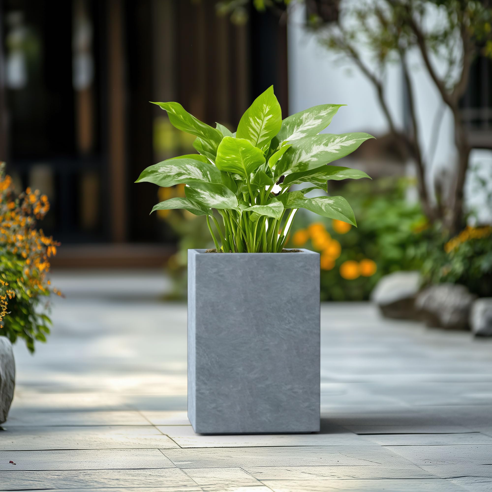 Snapklik.com : Kante AF0007C-60611 Concrete Tall Square, Outdoor/Indoor