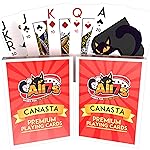 All7s Canasta Playing Cards with Point Values - 2 Large Index Decks for Adults, Seniors & Families - Easy-to-Read, Durable, and Perfect for Smooth Gameplay