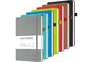 Unlined Beauty: Set of 7 Leather Notebook Journals
