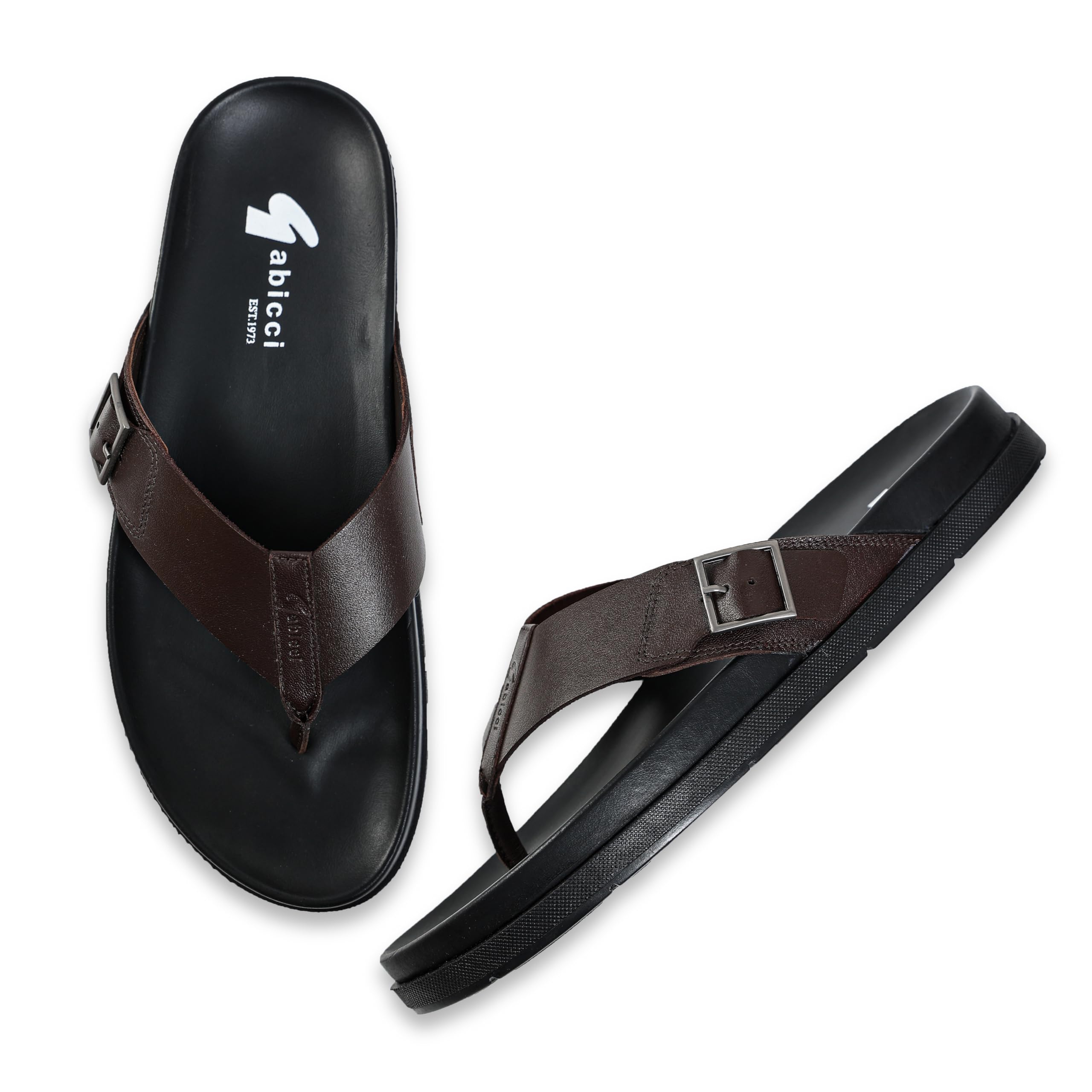 Men’s TRESKTER Toe-Post Sandals – Casual Slip-On Open Toe Comfort Slippers with Adjustable Buckle (Size 40–45)-image-37