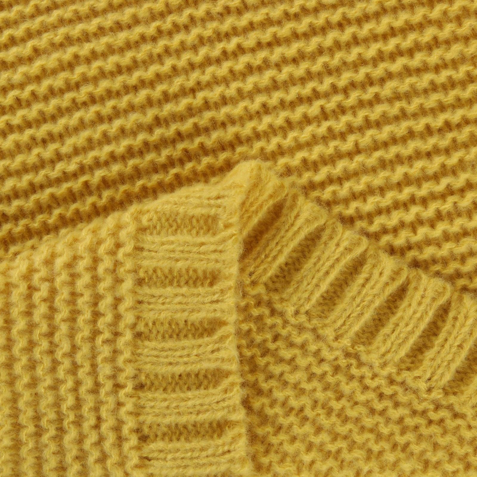 Generisch Strickjacke Damen Puffärmel Grobstrickjacke Übergang Winterjacke