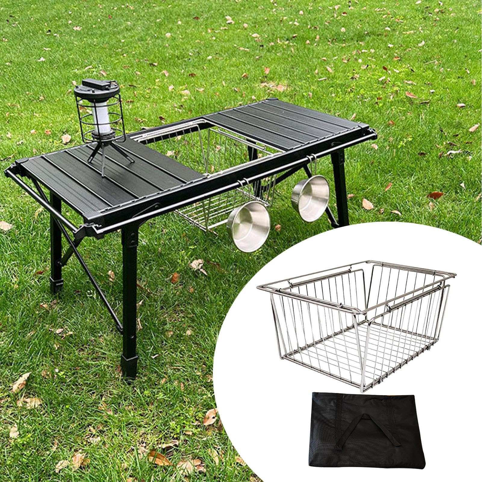 Cesta de drenaje plegable, estante de secado que ahorra espacio, almacenamiento de lavado de verduras, ideal para espacios de trabajo y camping