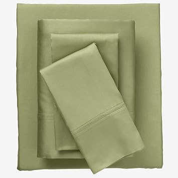 BrylaneHome Bed Tite 300 Thread Count Sheet Set - King, Sage