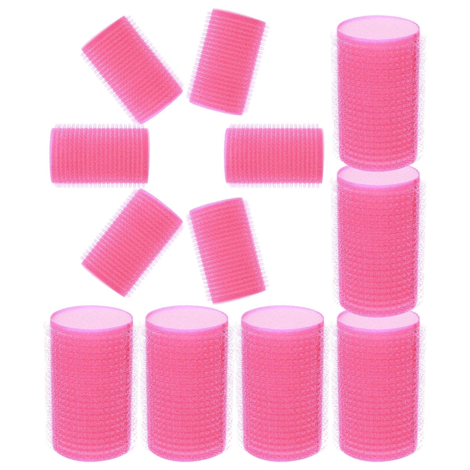 Sponge Hair Rollers Self Grip Curlers 12pcs for Women and Girls