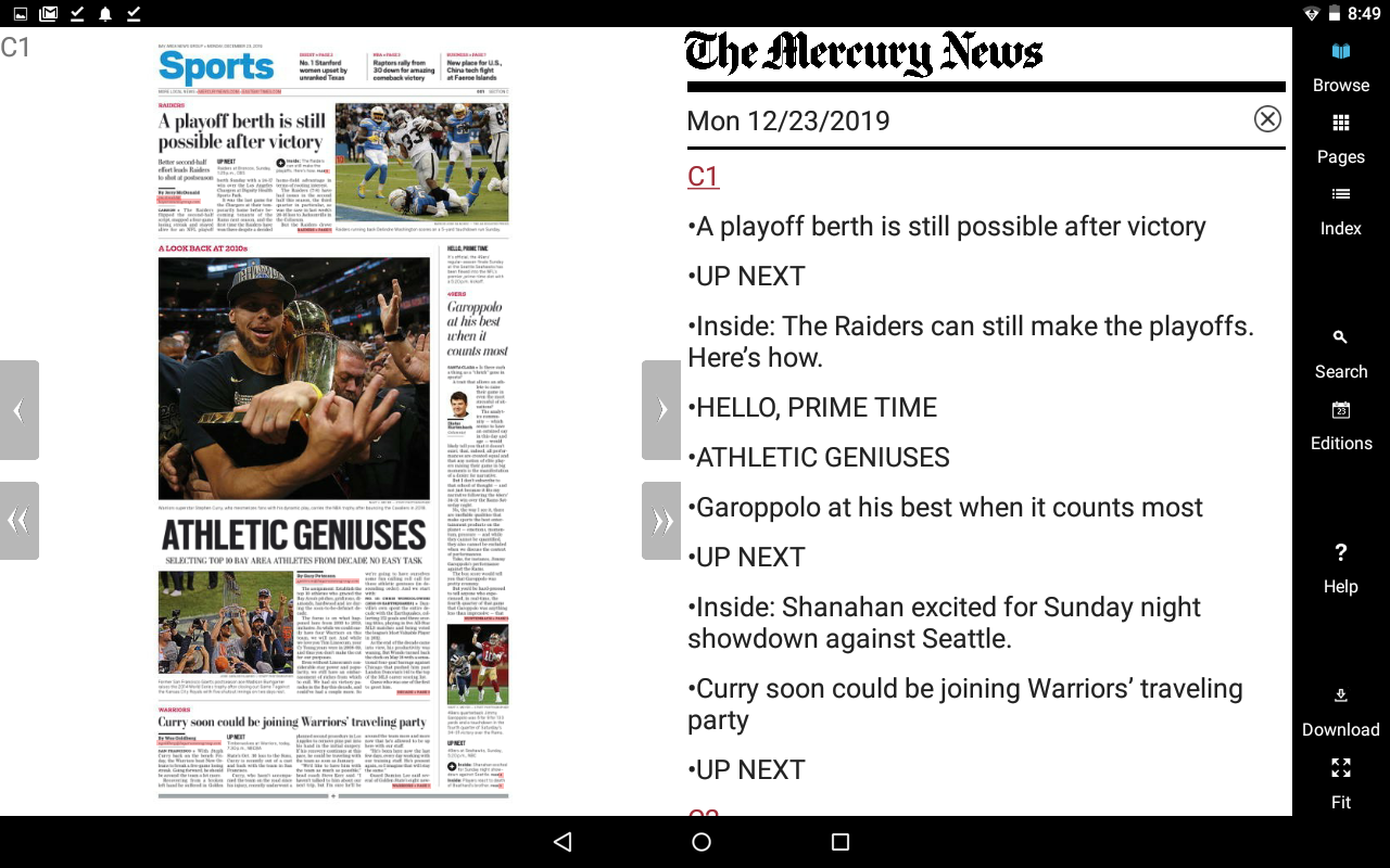The Mercury News e-Edition (Kindle Tablet Edition) - App on Amazon Appstore