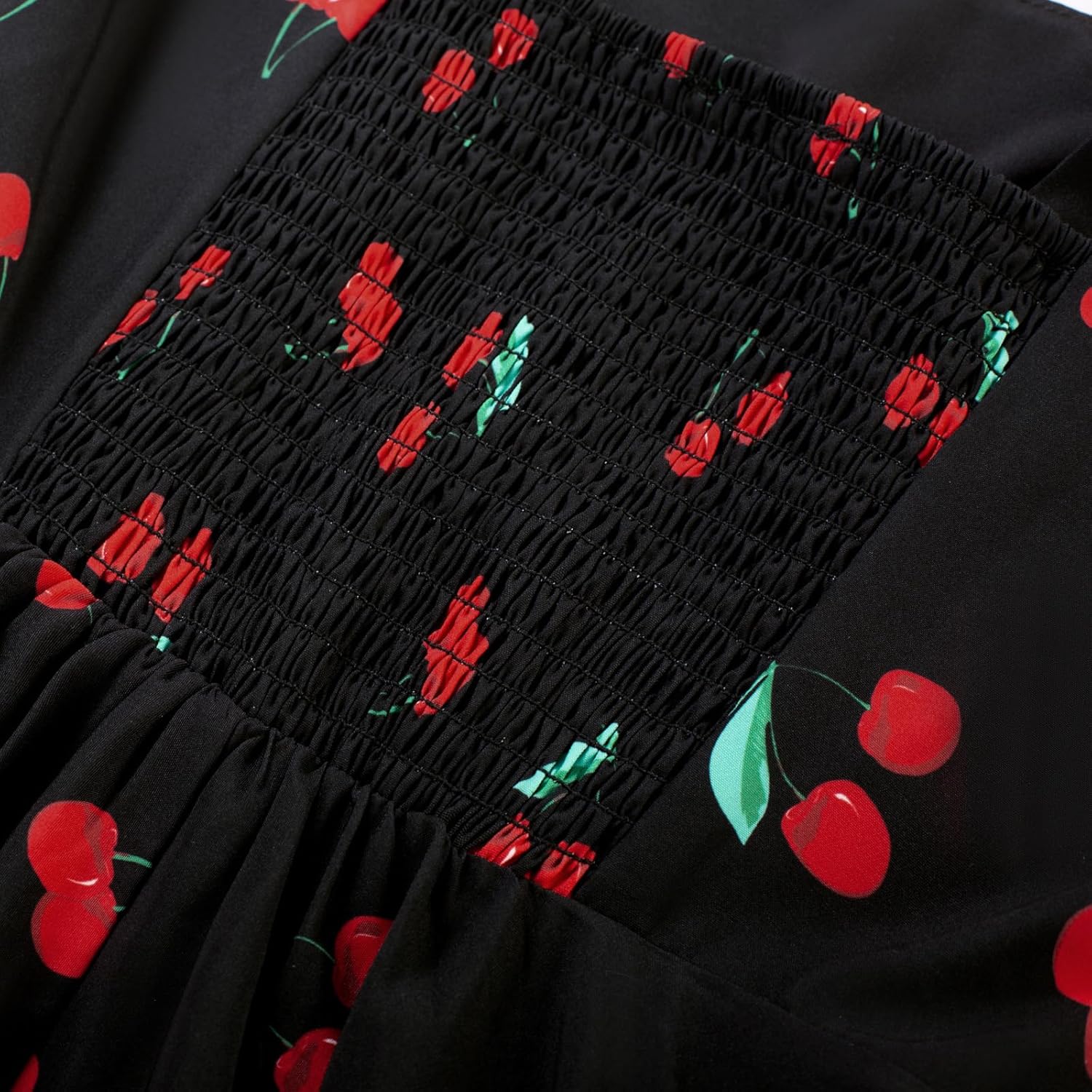 Belle Poque Square Neck Sundress for Women A Line Midi Dress Summer Cocktail Tea Party Dress with Pockets - Image 5