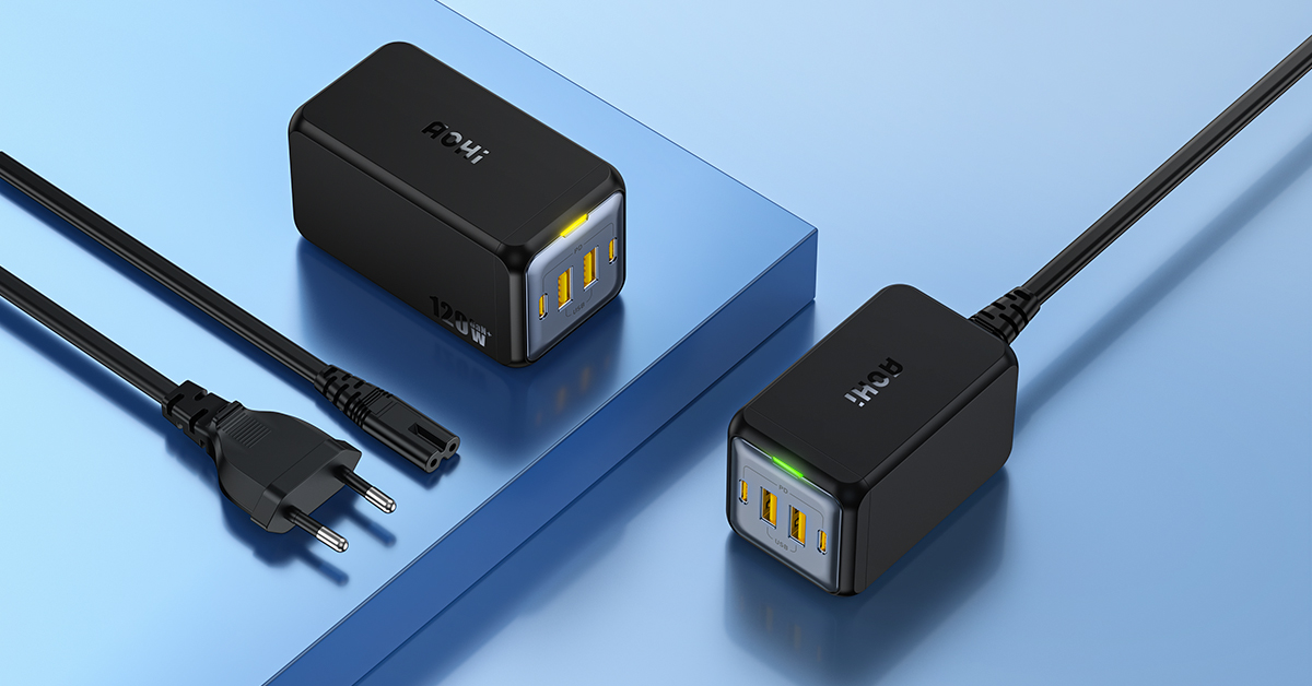 Amazon.com: USB C Charger, AOHI 4 Port 120W Desktop USB