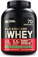 Vista 1 de Optimum Nutrition Estándar dorado 100% Proteína de Suero de Leche en Polvo, Pie de lima, 1.8 Libra