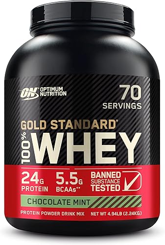 Optimum Nutrition Estándar dorado 100% Proteína de Suero de Leche en Polvo, Pie de lima, 1.8Libra