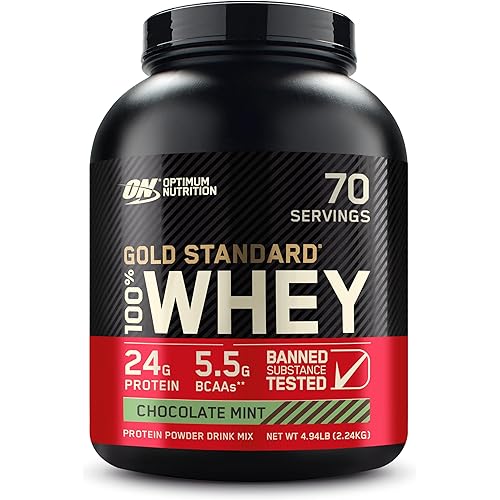 Optimum Nutrition Gold Standard® 100% Whey, Chocolate Mint, 4.94 lb (2.24 kg)