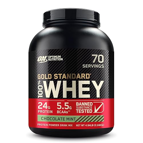 Optimum Nutrition Gold Standard® 100% Whey, Chocolate Mint, 4.94 lb