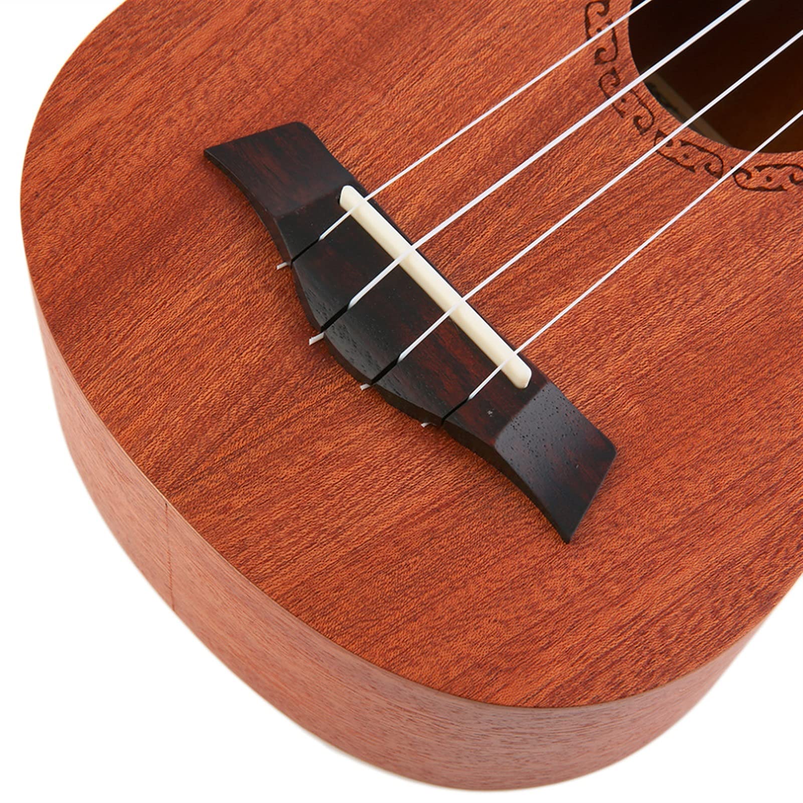 Ukulele koncertowe Początkujący Ukulele 21- calowy Sopran Acoustic Ukulele Gitara 4- String Ukulele Gitara Handmade Drewniany Biały Gitara Mahoń
